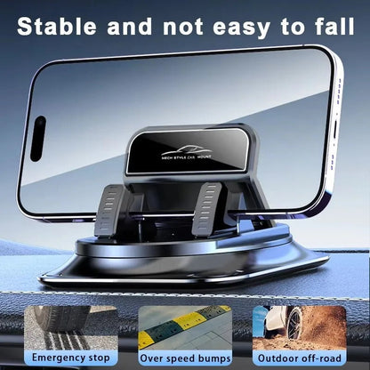 360° Rotatable Car Phone Holder — Dashboard Mount for Navigation